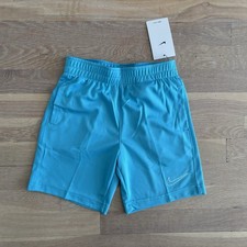 Boys Blue Nike DriFit Logo Shorts Size 5 NWT