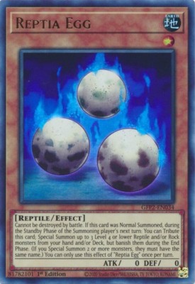 Yugioh! Reptia Egg - GFP2-EN034 - Ultra Rare - 1st Edition Near Mint, English