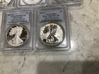 25th ANNIVERSARY SET OF SILVER EAGLE DOLLAR(5 coins) CERTIFIED,GRADED PCGS69 — photo 2