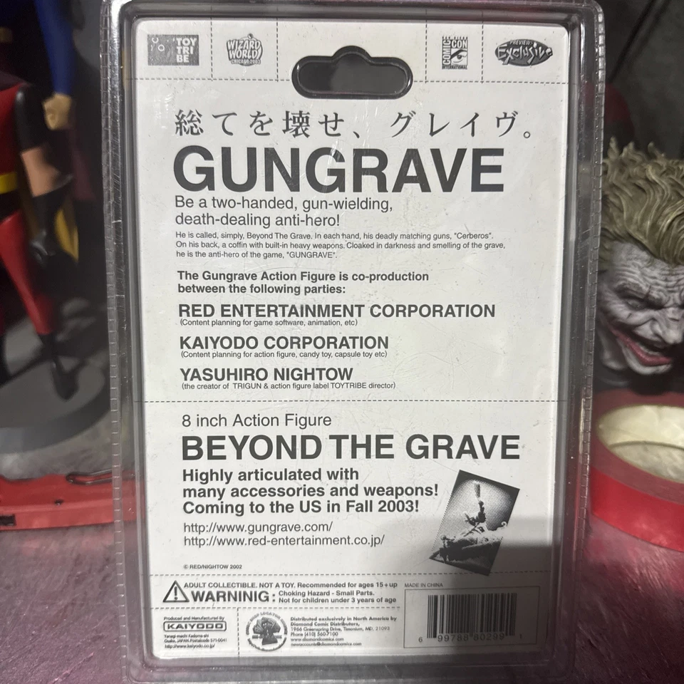 [2002 SDCC Previews Exclusivo Kaiyodo Gungrave | Brandon Heat Beyond the Grave] Foto 3 de 3