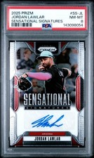 Jordan Lawlar Autograph Card PSA 8 2025 Prizm Sensational Signatures SS-JL