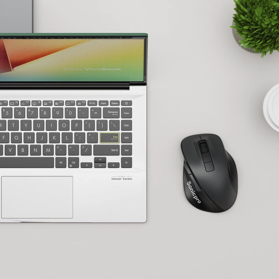 2.4GHz Wireless Optical Mouse – Ergonomic 6D Buttons, Adjustable DPI, USB UK - Image 3 of 4