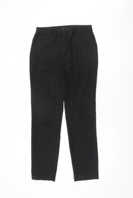 Zara Basic Damen Hose schwarz Slim Tapered Größe M