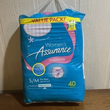 Assurance for Women Maximum Absorbency Protective Underwear New 40 Count
