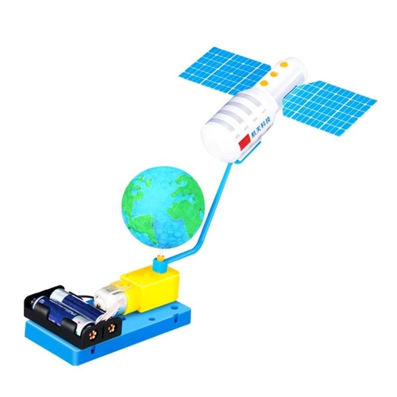 Kits de modelos de satélites de juguete para satélites espaciales juego de construcción de estaciones espaciales