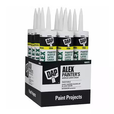 NEW 12-Pack Acrylic Latex Caulk  Paintable, Flexible, Ideal for Trim  Windows