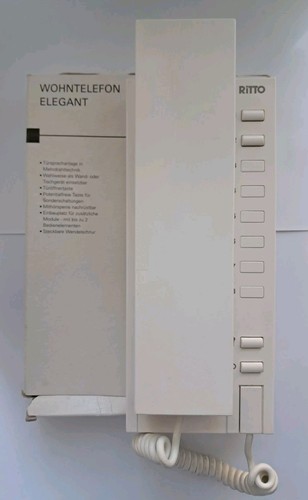 Teléfono Residencial E Intercomunicador Elegante Blanco Ritto 6630/03 - Nuevo Para Instalación En Casa
