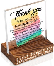 Thank You Gift for Being a Blessing in My Life, Inspirational clear