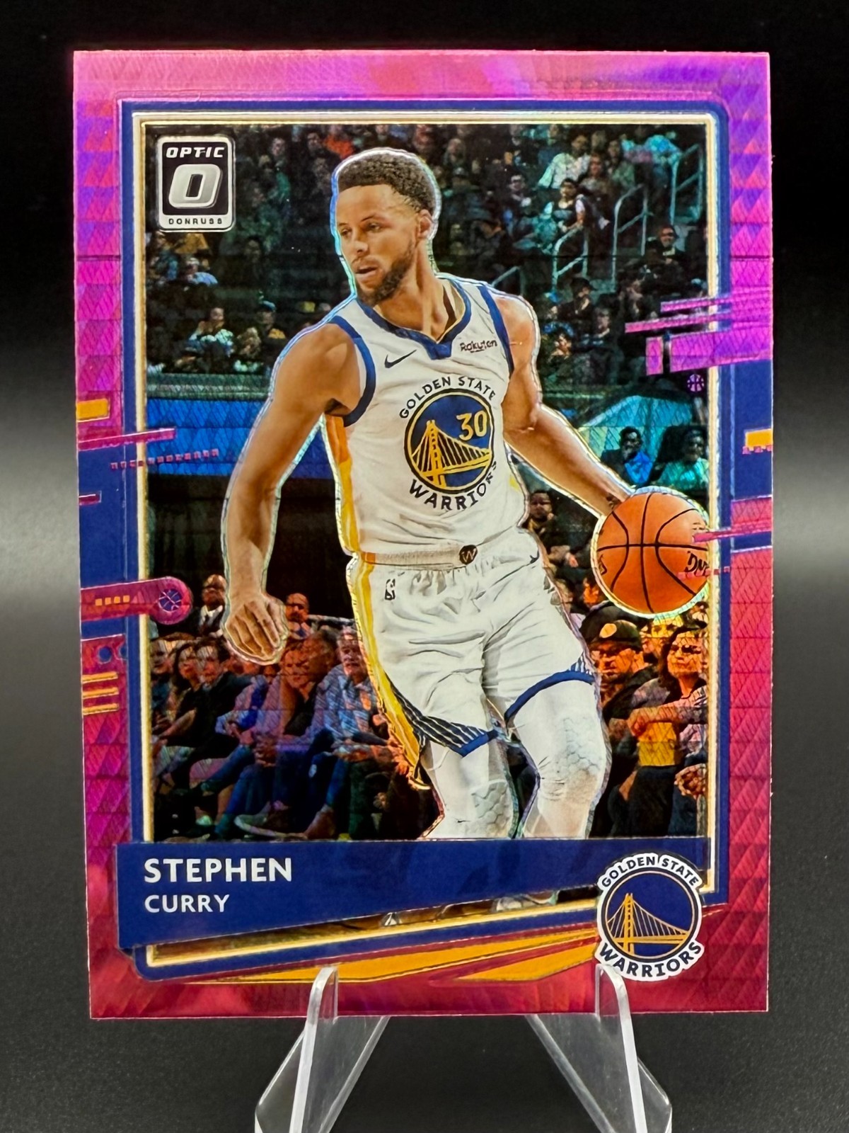 Stephen Curry 2020-21 Panini Donruss Optic Hyper Pink Prizm #17 - SP