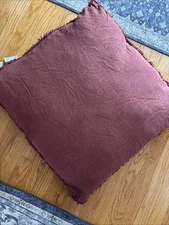 Casaluna Dark Clay / Rosewood Brown Euro Pillow