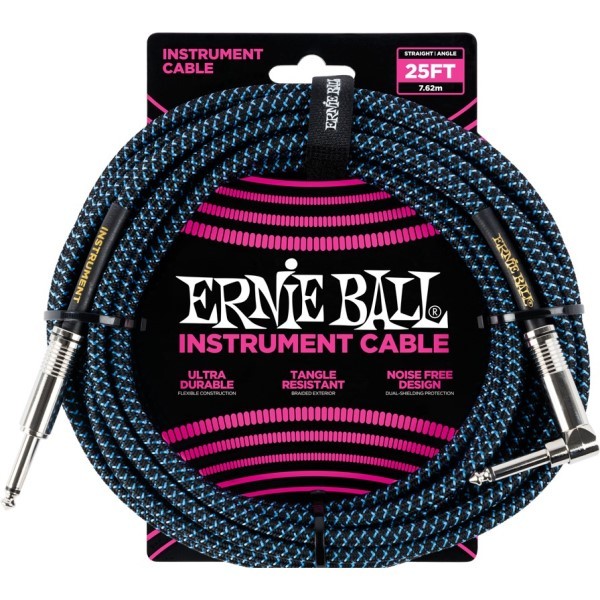Ernie Ball EB6060 Instrumentenkabel schwarzblau 762m Neu 6390₽