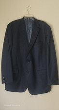 Hart Schaffner Marx Navy Blazer Men 48L Suit ...
