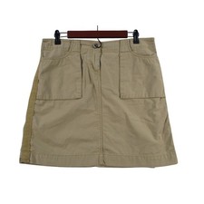 J.Crew Womens Khaki Cotton Ripstop Mini Skirt Utility Pockets Tan Size 10