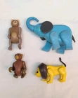 Vintage Fisher Price Little People Circus Train Animals #991 Zoo Toys