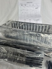 6 Tier Black Metal Over-The-Door Organizer Storage Rack. Brand new in the box.
