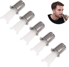 5 Pack Nose Hair Trimmer Replacement Head Repair Parts Electric Silver