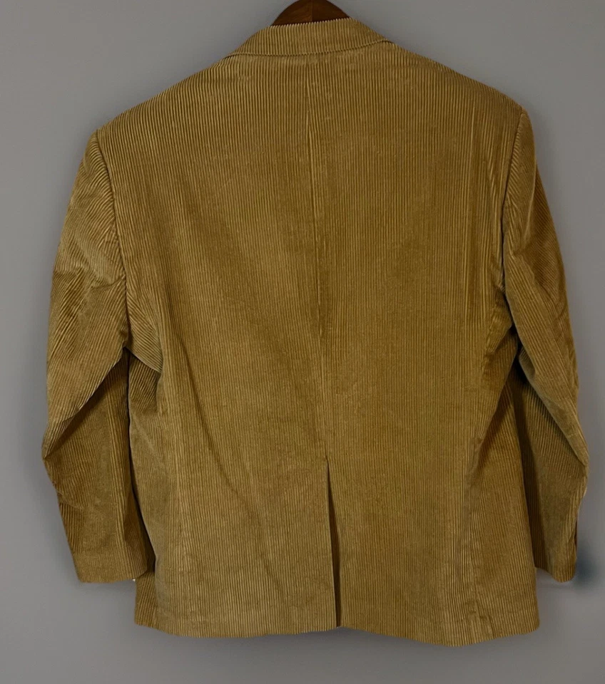 Vintage Lauren Ralph Lauren  Corduroy Blazer Tan Men 42S Sport Coat - Image 3 of 4
