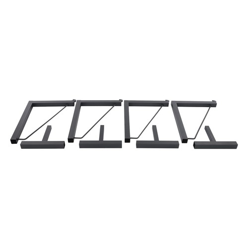 4pcs 1 Tier Shipping Container Shelving Bracket Triangular - 16"x18", 550 lbs - Afbeelding 3 van 19
