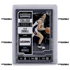 2024-25 Panini UConn NIL - #5 Allie Ziebell Rookie Diamond Plate SSP