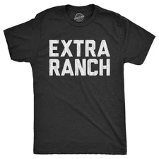 Mens Extra Ranch T Shirt Funny Dipping Sauce Buffalo Wings Dressing Lovers Tee