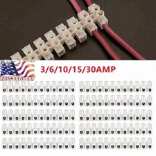 5/10PCS 12-Position Dual Row Terminal Block Screw Terminal Barrier Strip 3A-30A