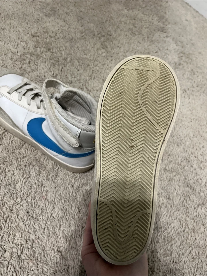 耐克 Blazer Low '77 PS 'White Chlorophyll 中号蓝色' DA4075-109 尺寸 3y — 第 2/3 张图片