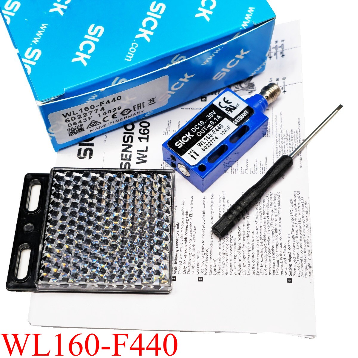 New In Box WL160-F440 Photoelectric Sensor Switch For SICK 10-30VDC 0-4500mm
