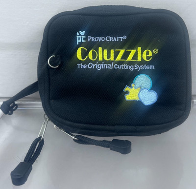 Provo Craft Coluzzle Carry Case Binder w/Stencils, Cutting Templates Lot