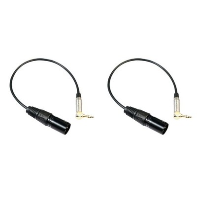 2 Pieces Xlr-adapter Stecker Auf Buchse Trs Zu Audio-Klinkenadapter