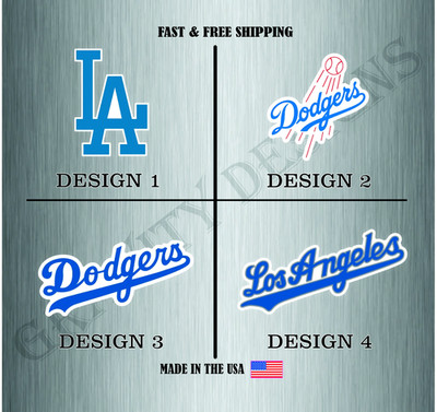 LOS ANGELES DODGERS BASEBALL MLB LOGO VINYL STICKER DECAL CAR TRUCK WATER RESIST