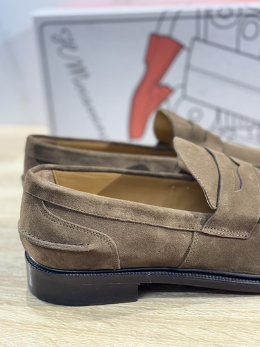 Il Mocassino Scarpa Uomo Suede Mustang Fondo Cuoio Handmade In Italy 43 - Imagen 5 de 8