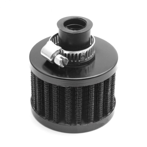 12MM Round Crank Case EngIne Breather Motorcycle Bike Car Oil Air Filter - Bild 2 von 3