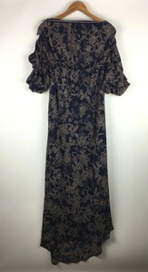 taupe floral maxi dress