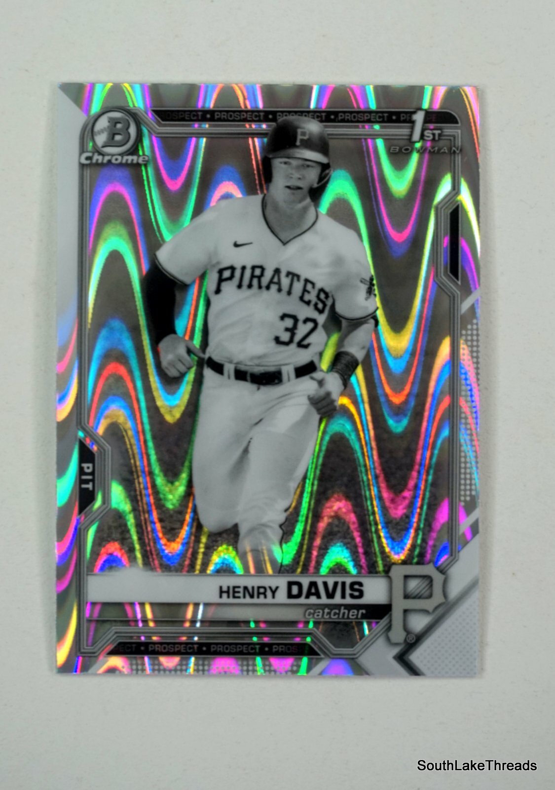 2021 Bowman Chrome Henry Davis Black & White Lava Refractor #BDC-48 B138