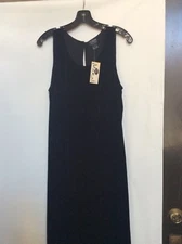 NWT Size L 82% Rayon 18% Silk Chiffon Hem Gorgeous Velvet Dress by Citron