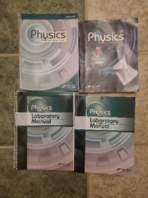 Abeka Physics Teacher and Student Books Lab Manual Solution Key Textbook 12th Gr