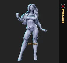 Rogue Pinup Sci-Fi Miniature DnD Figure 5E Tabletop Games RPGs Role Playing