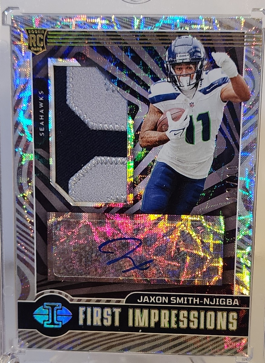 Jaxon Smith-Njigba 2023 Illusions RPA Auto Jersey Rookie 10/10 