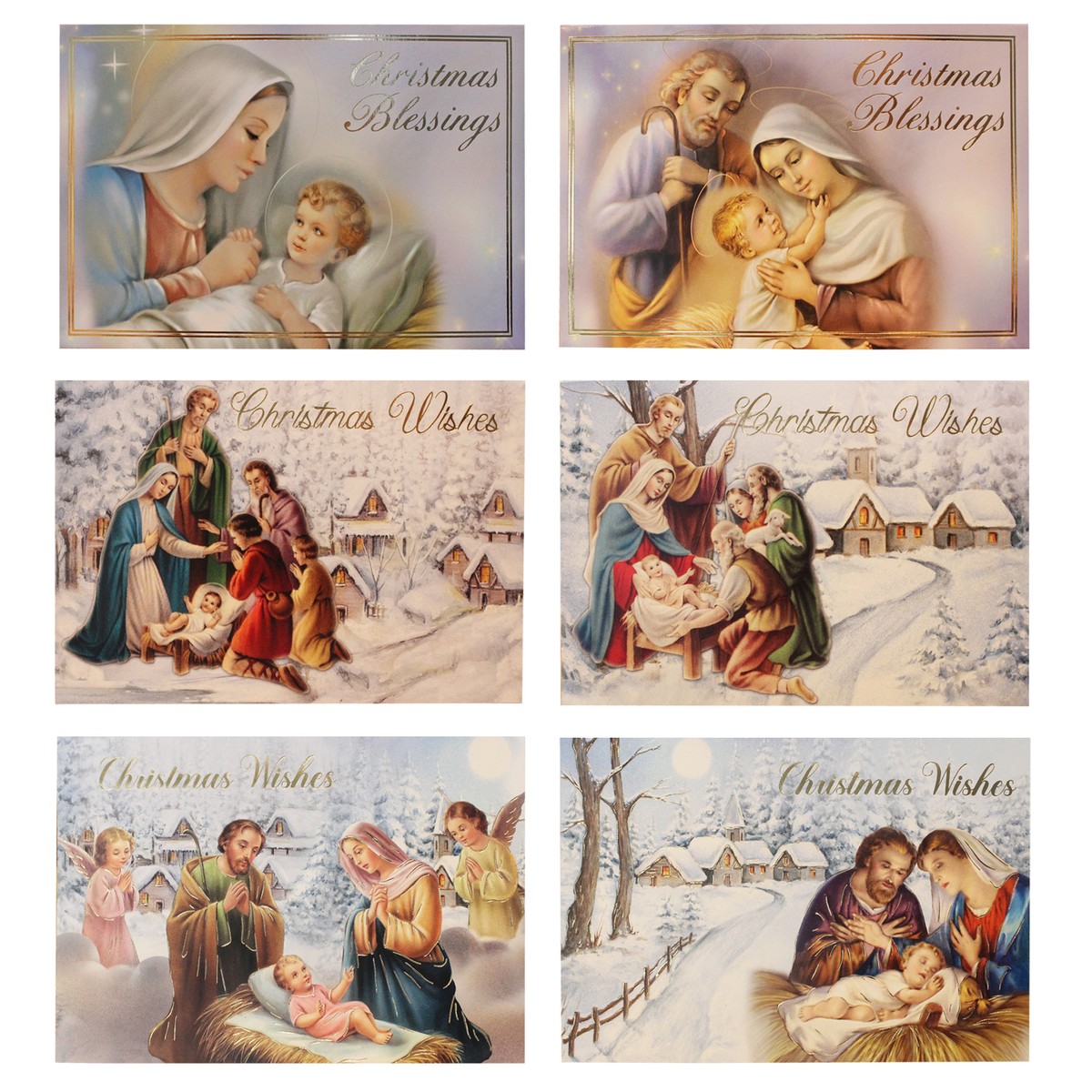 Christmas Nativity Pop Up Greeting Card and Envelope Holy Family