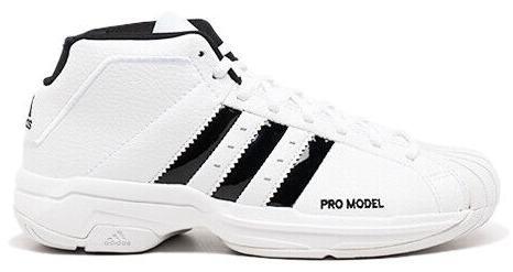 adidas Pro Model White Leather High Top with Blue Stripes and Gold Logo  Size 11 | eBay