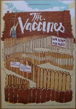 The Vaccines Poster Fillmore Offset San Cisco Zig Zags
