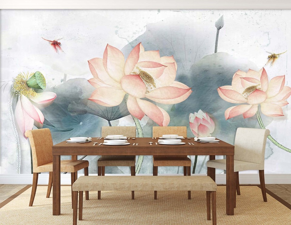 Papier Peint Adhésif Mural 3D Garden Promenade - Autocollant Amovible Design Erin, Coloré