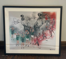 UPPER DECK JORDAN BIRD AUTO 1988 ALL STAR SATURDAY NIGHT 20X24 UDA COA RARE /50