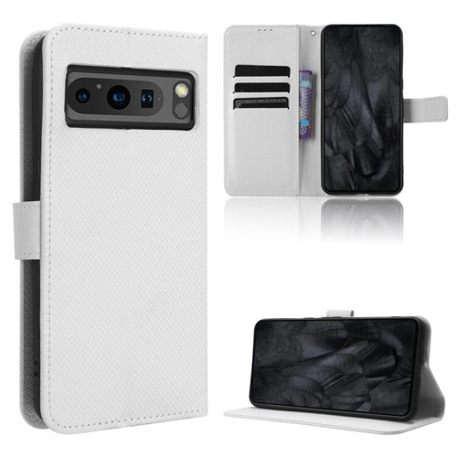 For Google Pixel 8 Pro Diamond Texture Leather Phone Case Cover Shell Notch