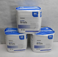 McKesson Ultra Heavy Absorbency Adult Disposable Brief Diapers M Lot Of 3 48 Ct