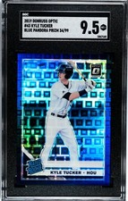 2019 Donruss Optic #43 Kyle Tucker BLUE PANDORA PRIZM /99 SGC 9.5 RC
