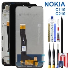 OEM LCD Display Touch Screen Digitizer Assembly Frame For Nokia C110 5G / C210