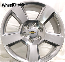 20 Polished 5652 Oe Replica Wheels Fits 2021 Chevy Silverado Tahoe Ltz 6x5.5