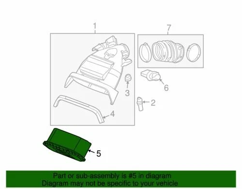 Подлинный воздухоочиститель в сборе GM 2009-2013 Chevrolet Corvette элемент 25940997 - Изображение 2 из 2