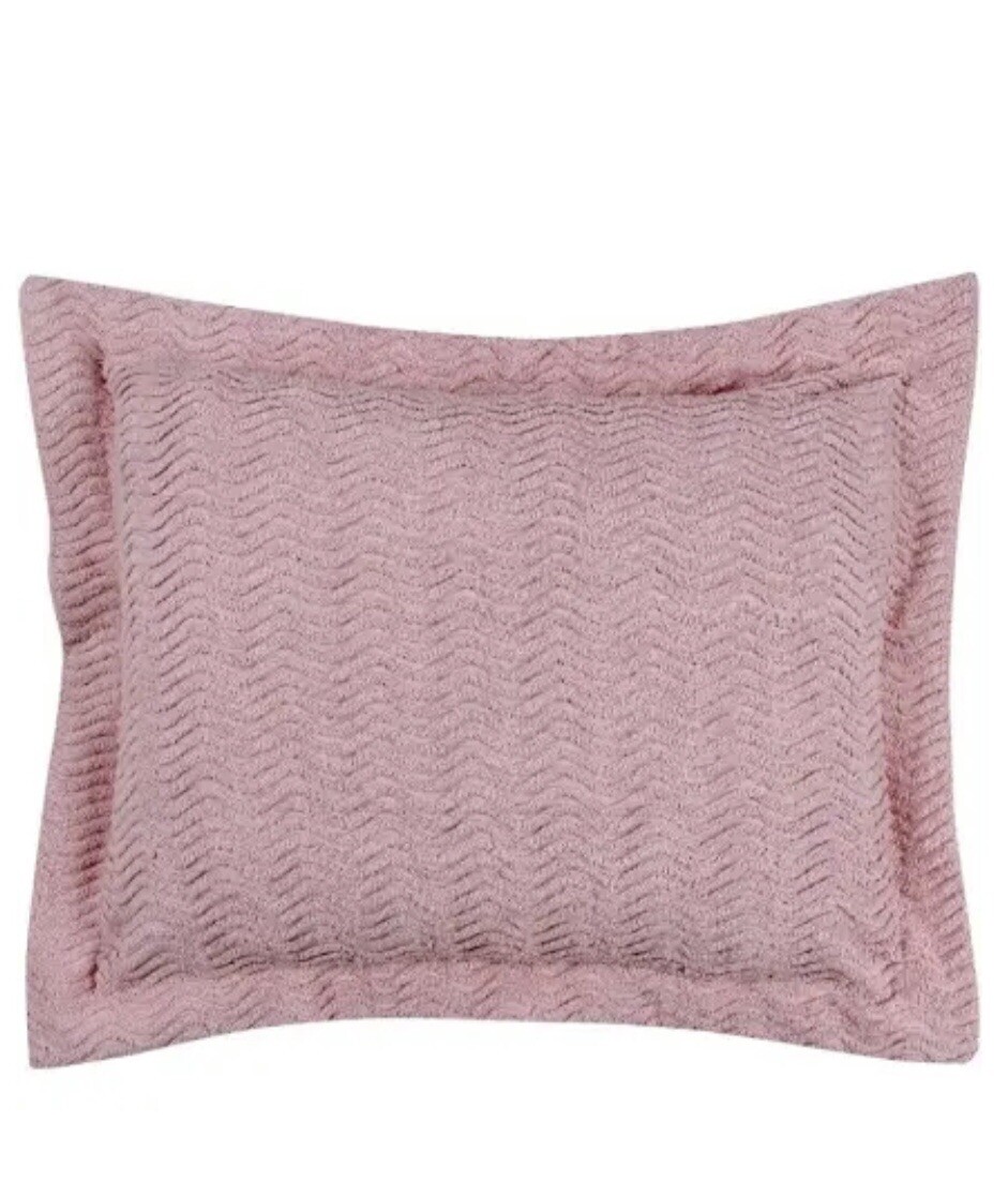 JCP BETTER TRENDS CHENILLE STANDARD PILLOW SHAM COVER NEW 70 NATICK